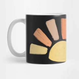 cute boho rainbow sun design Mug